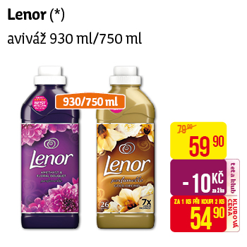 Lenor - aviváž 930 ml/750 ml