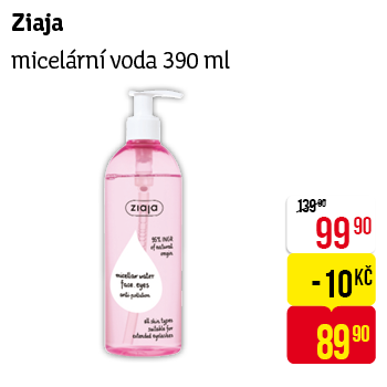 Ziaja - micelární voda 390ml