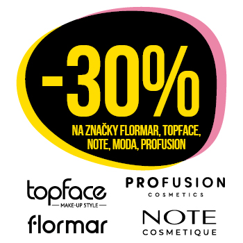 Využijte neklubové nabídky - sleva 30 % na značku Flormar, Topface, Note, Moda, Profusion!