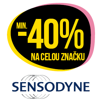 Využijte neklubové nabídky slevy minimálně 40 % na celou  značku Sensodyne!