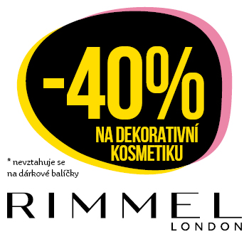 Využijte neklubové nabídky - sleva 40% na dekorativní kosmetiku Rimmel London!