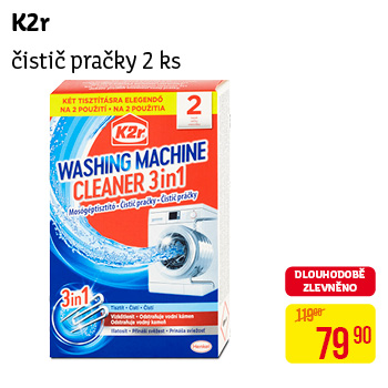K2r  -  čistič pračky 2 ks