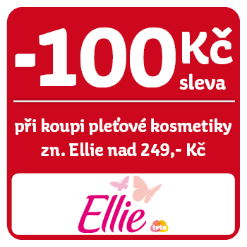 Využijte neklubové nabídky - sleva 100 kč na pleťovou kosmetiku Ellie nad 249 Kč!