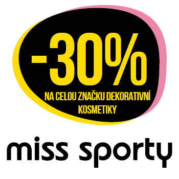 Využijte neklubové nabídky slevy 30 % na celou  značku dekorativní kosmetiky Miss sporty! 
