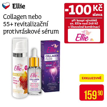 Ellie - Collagen nebo 55+ revitalizační protivráskové sérum