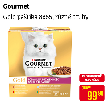 Gourmet - Gold paštika 8x85, různé druhy