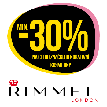 Využijte neklubové nabídky slevy min. 30 % na celou značku dekorativní kosmetiky Rimmel London!
