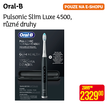 Oral-B - Pulsonic Slim Plus 4500, různé druhy
