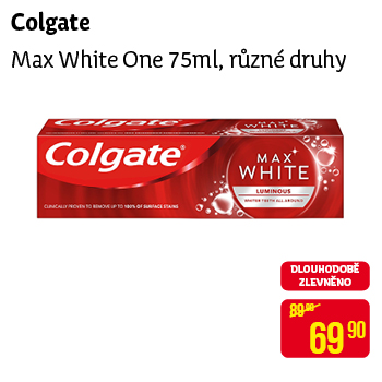Colgate - Max White One 75ml, různé druhy