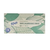 Q-Soft Papírové kapesníčky recyklované 3vrstvé