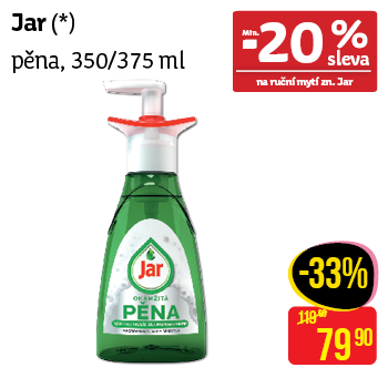 Jar - pěna 350/375 ml
