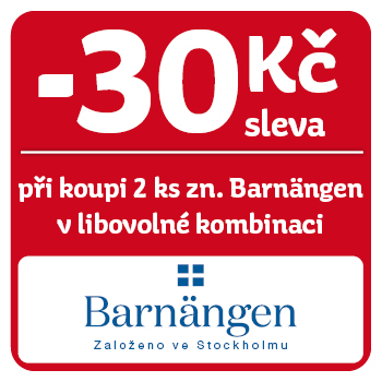 Využijte neklubové nabídky - sleva 30 Kč na značku Barnängen při koupi 2 ks v libovolné kombinaci!