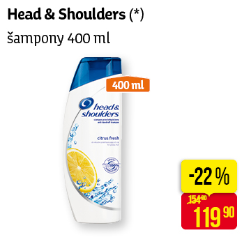 Head & Shoulders -šampony 400 ml