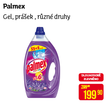Palmex - Gel, prášek , různé druhy