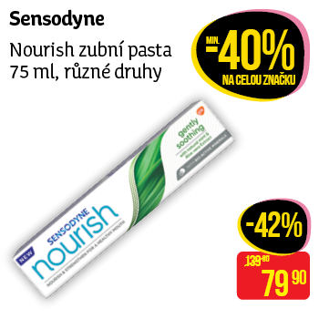 Sensodyne - Nourish zubní pasta 75 ml, různé druhy