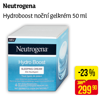 Neutrogena - Hydroboost noční gelkrém 50 ml