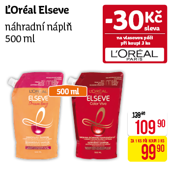 L'Oréal Elseve - Náhradní náplň 500ml