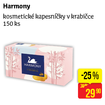 Harmony - kosmetické kapesníčky v krabičce 150 ks