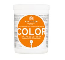 Kallos KJMN Color Maska na barvené vlasy s lněným olejem a UV filtrem