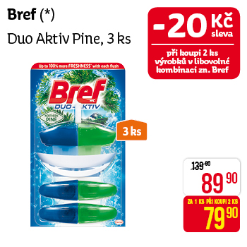Bref - Duo Aktiv Pine, 3 ks