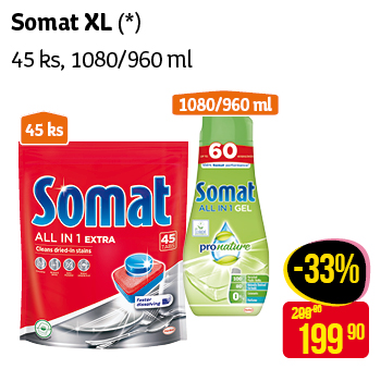 Somat XL - 45 ks, 1080/960 ml