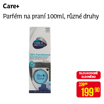 Care+ - Parfém na praní 100ml, různé druhy