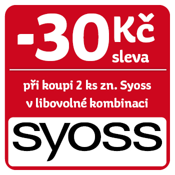 Využijte neklubové nabídky - sleva 30 Kč na značku Syoss při koupi 2 ks v libovolné kombinaci!