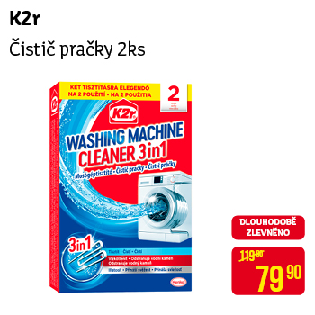 K2r - Čistič pračky 2ks