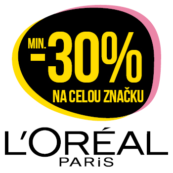 Využijte neklubové nabídky slevy minimálně 30 % na celou značku L'Oréal Paris!