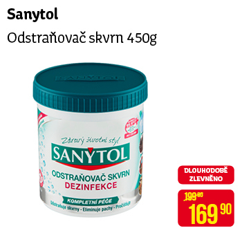 Sanytol - Odstraňovač skvrn 450g