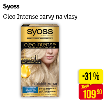 Syoss - Oleo Intense barvy na vlasy