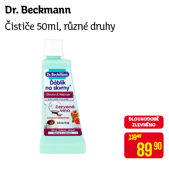 Dr. Beckmann - Čističe 50ml, různé druhy