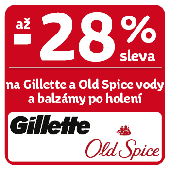 Využijte neklubové nabídky - sleva až 28% na Gilette a Old Spice vody po holení!
