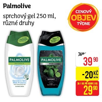 Palmolive - sprchový gel 250 ml, různé druhy