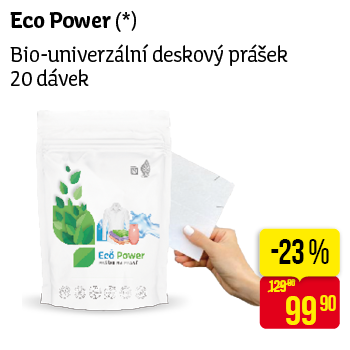 Eco Power - Bio-univerzální deskový prášek 20 dávek