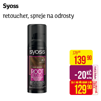 Syoss - Retoucher, spreje na odrosty