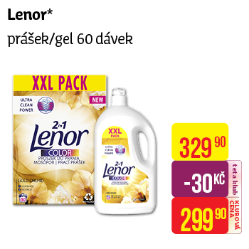Lenor - prášek/gel 60 dávek