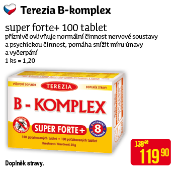 Terezia B komplex - super forte+ 100 tablet 