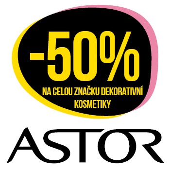 Využijte neklubové nabídky slevy 50 % na celou značku dekorativní kosmetiky Astor!