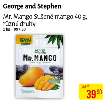 Mr. Mango sušené mango 40g, různé druhy