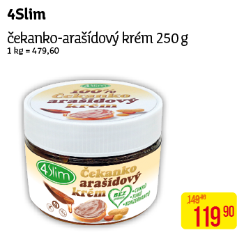 4Slim - Čekanko-Arašídový krém 250g