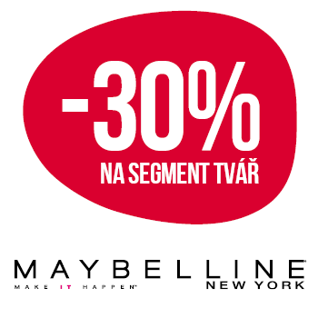 Využijte neklubové nabídky slevy 30 % na segment tvář značky Maybelline New York!
