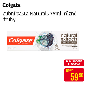 Colgate - Zubní pasta Naturals 75ml, různé druhy
