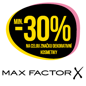 Využijte neklubové nabídky slevy 30 % na celou značku dekorativní kosmetiky Max Factor!