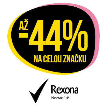 Využijte neklubové nabídky slevy až 44 % na celou značku Rexona!