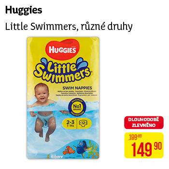 Huggies - Little Swimmers, různé druhy