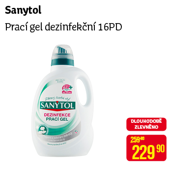 Sanytol - Prací gel dezinfekční 16PD