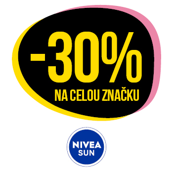 Využijte neklubové nabídky slevy 30 % na celou  značku Nivea Sun!