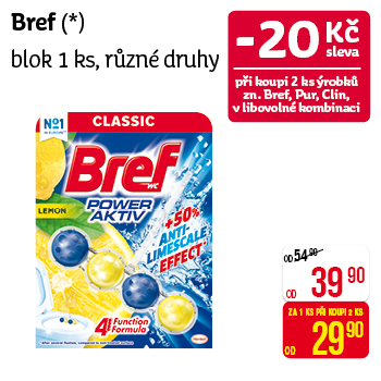 BREF blok - 1 ks, různé druhy