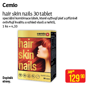 Cemio - hair skin nails 30 tablet